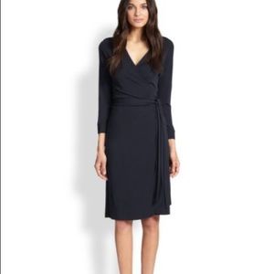 Navy Wrap Dress